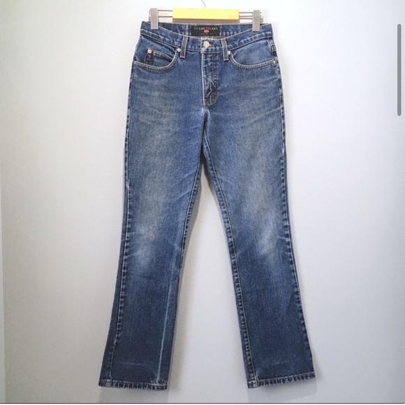 Vintage Guess Mid-Rise Blue Denim Bootcut Jeans - Picture 7 of 9